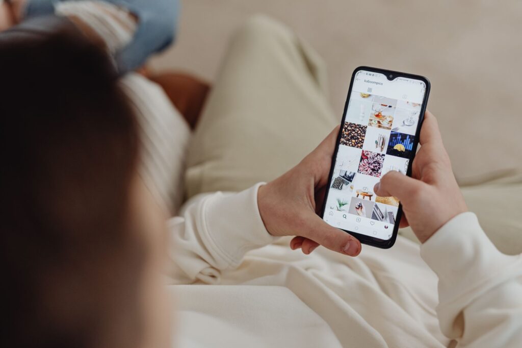 Instagram Reels ad placement on a smartphone screen