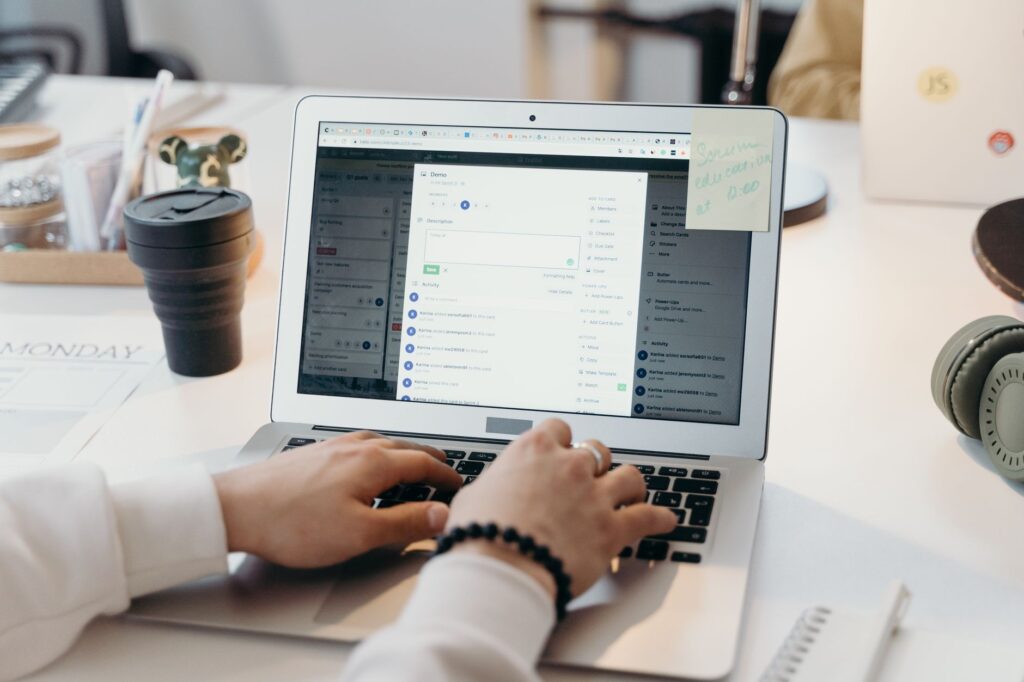 Laptop on a desk showing an email inbox, illustrating email deliverability myths and checks