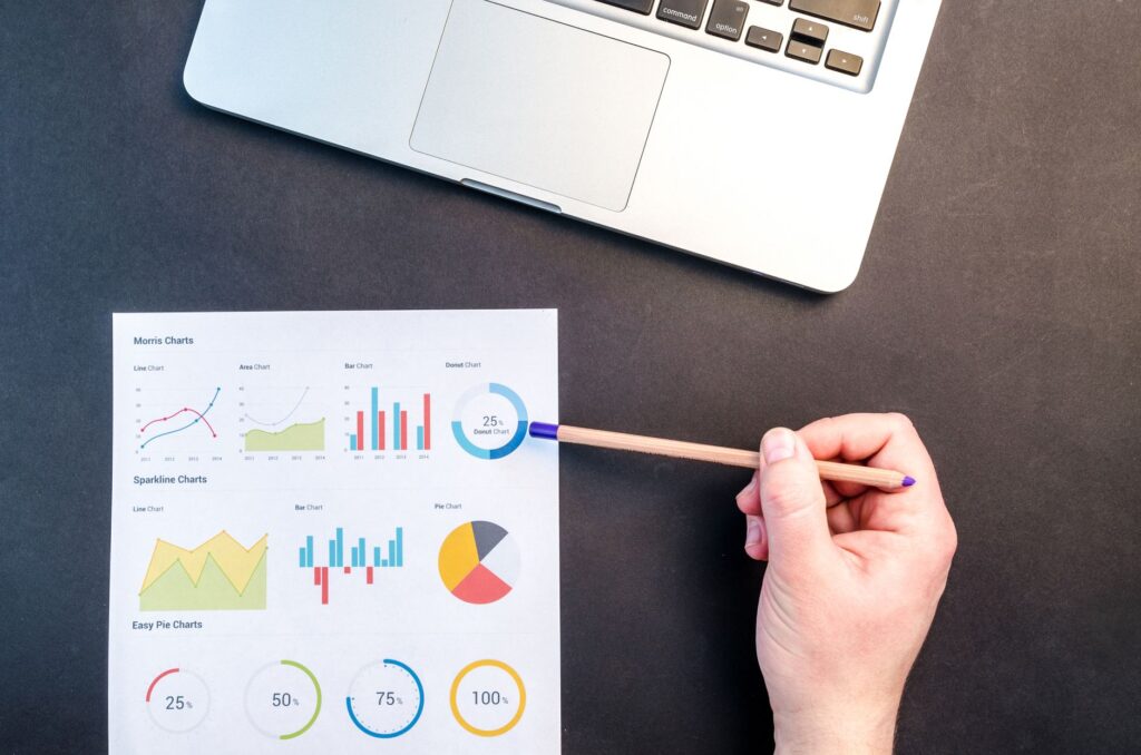 Marketer reviewing AI Overviews on commercial keywords in search results